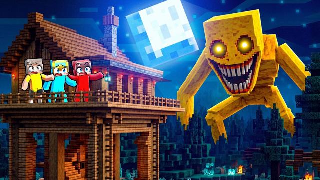 Surviving a Haunted Forest in Minecraft