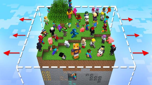 Can 100 Players Survive an Expanding Minecraft World?