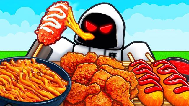Playing a Roblox Mukbang Game
