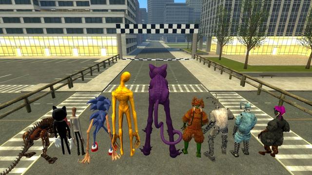 CatNap vs Scary Monsters Speed Test in Garry's Mod