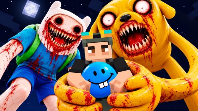 Surviving a Cursed Adventure Time Map in Minecraft