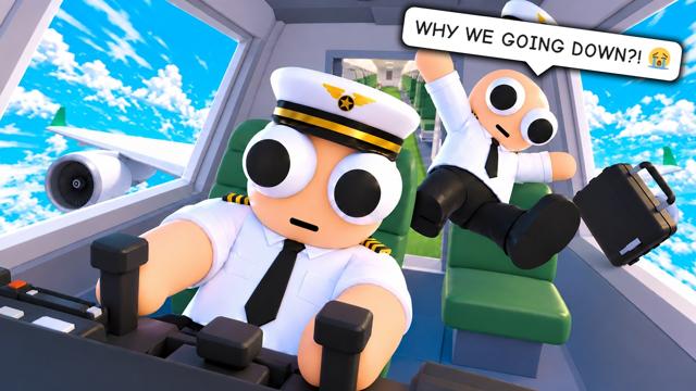 Roblox Airplane Chaos: Bumpy Flight with Funny Pilots