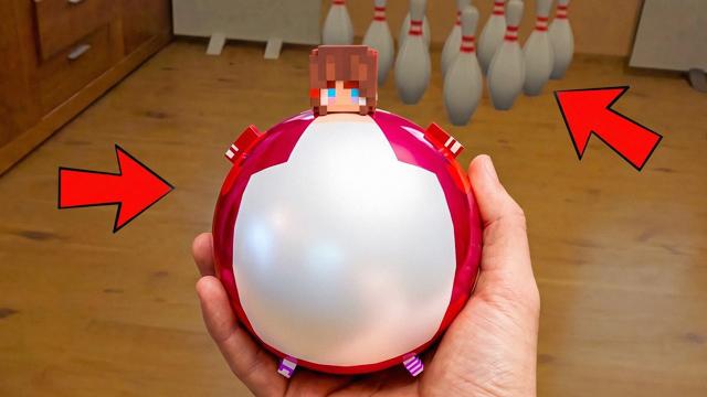 VR Bowling with Minecraft Blocks and Balls