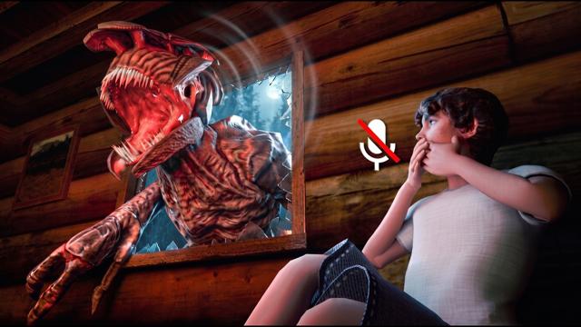 Playing a Silent VR Horror Game with Friends