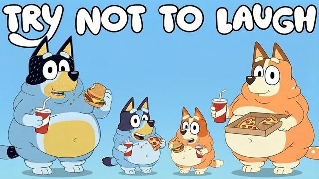Bluey Try Not to Laugh Meme Compilation