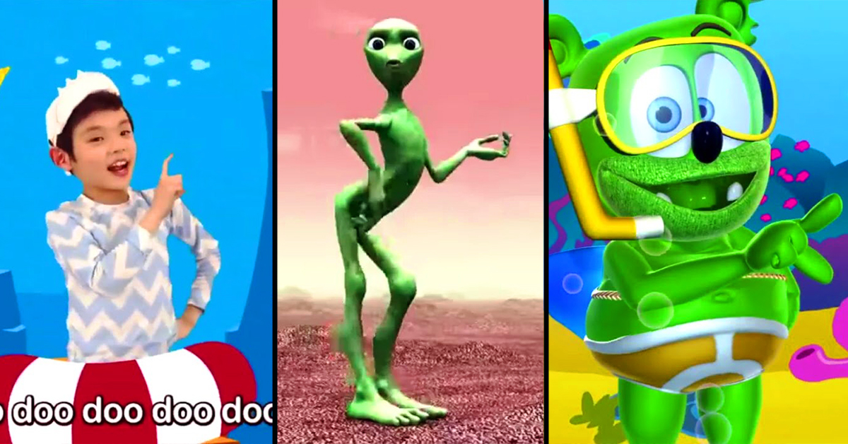 A Green Alien's Dance on Another Planet